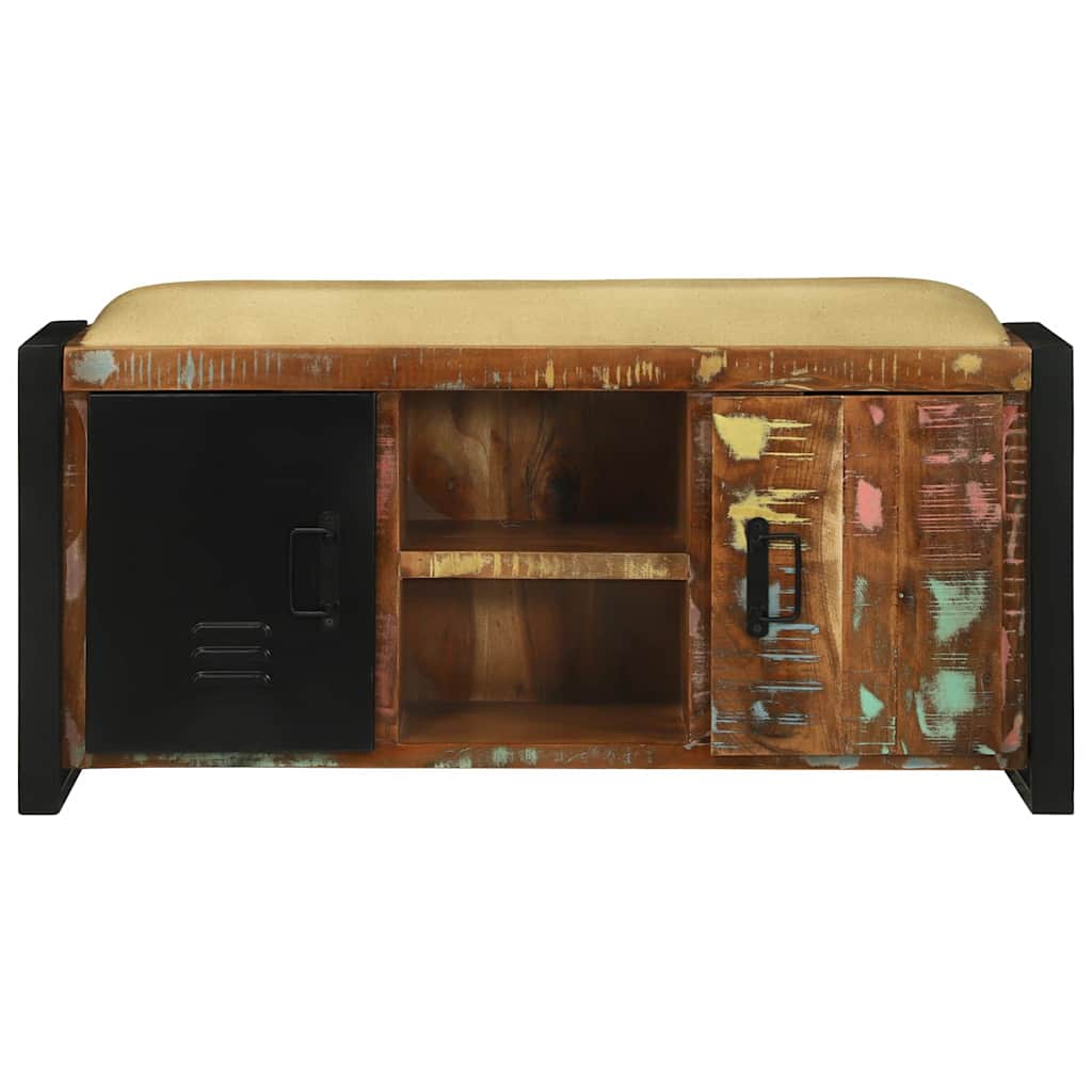 vidaXL Ντουλάπα Πολύχρωμο 100 x 35 x 50 εκ Μασίφ ανακυκλωμένο ξύλο