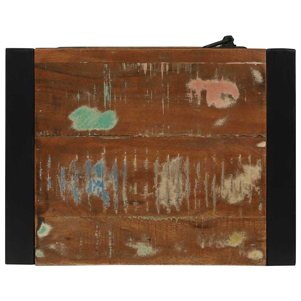 vidaXL Ντουλάπα Μπάνιου Επιτοίχιο Πολύχρωμο Μασίφ ανακυκλωμένο ξύλο