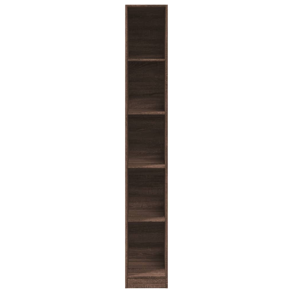 vidaXL Ντουλάπα Καφέ Δρυς 30x50x200 εκ. από Επεξεργασμένο Ξύλο