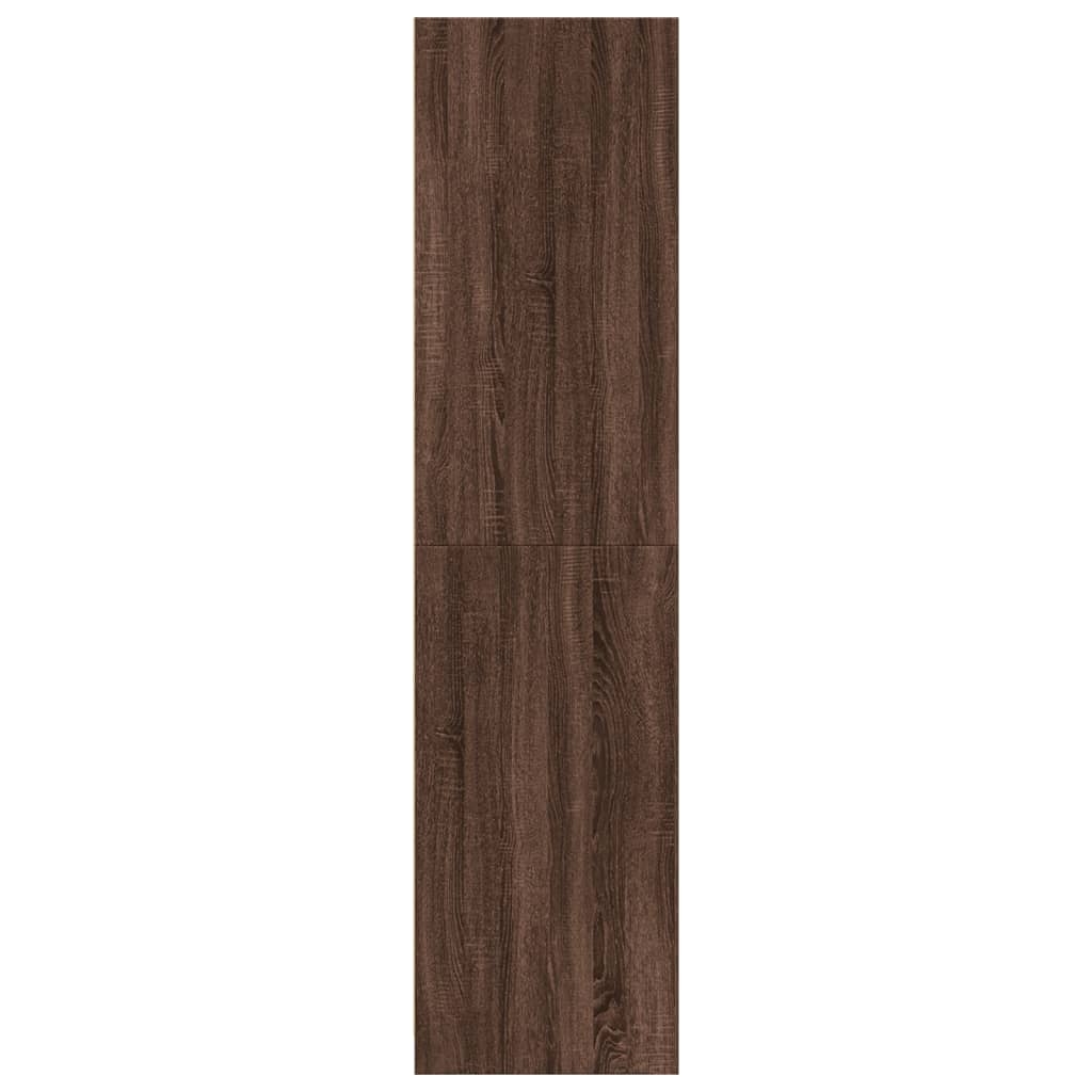 vidaXL Ντουλάπα Καφέ Δρυς 30x50x200 εκ. από Επεξεργασμένο Ξύλο