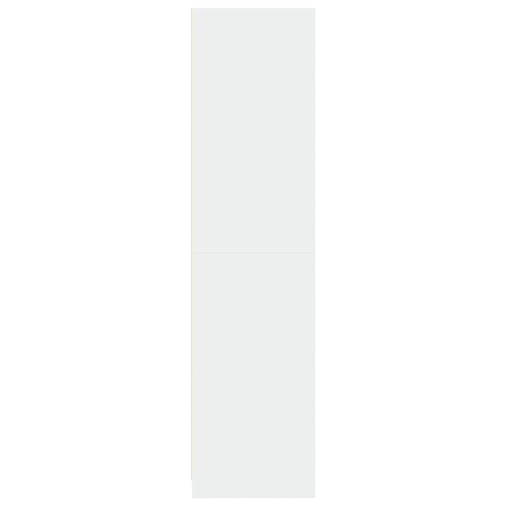 vidaXL Ντουλάπα Λευκή 100x50x200 εκ. από Επεξεργασμένο Ξύλο