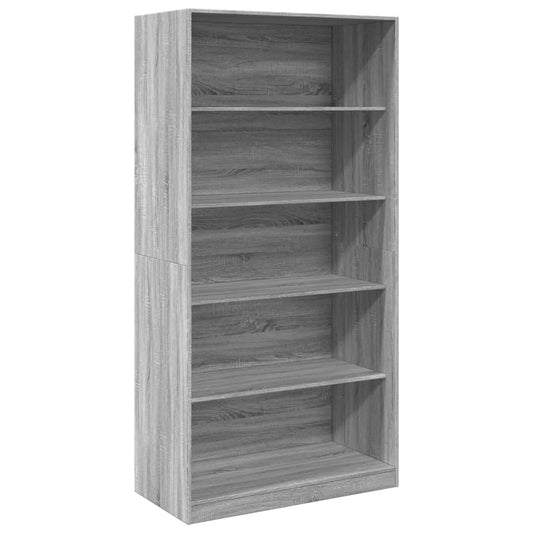 vidaXL Ντουλάπα Γκρι Sonoma 100 x 50 x 200 εκ. από Επεξεργασμένο Ξύλο