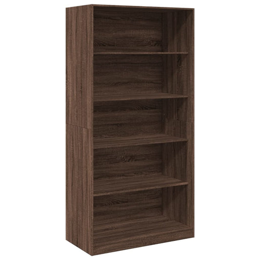 vidaXL Ντουλάπα Καφέ Δρυς 100x50x200 εκ. από Επεξεργασμένο Ξύλο