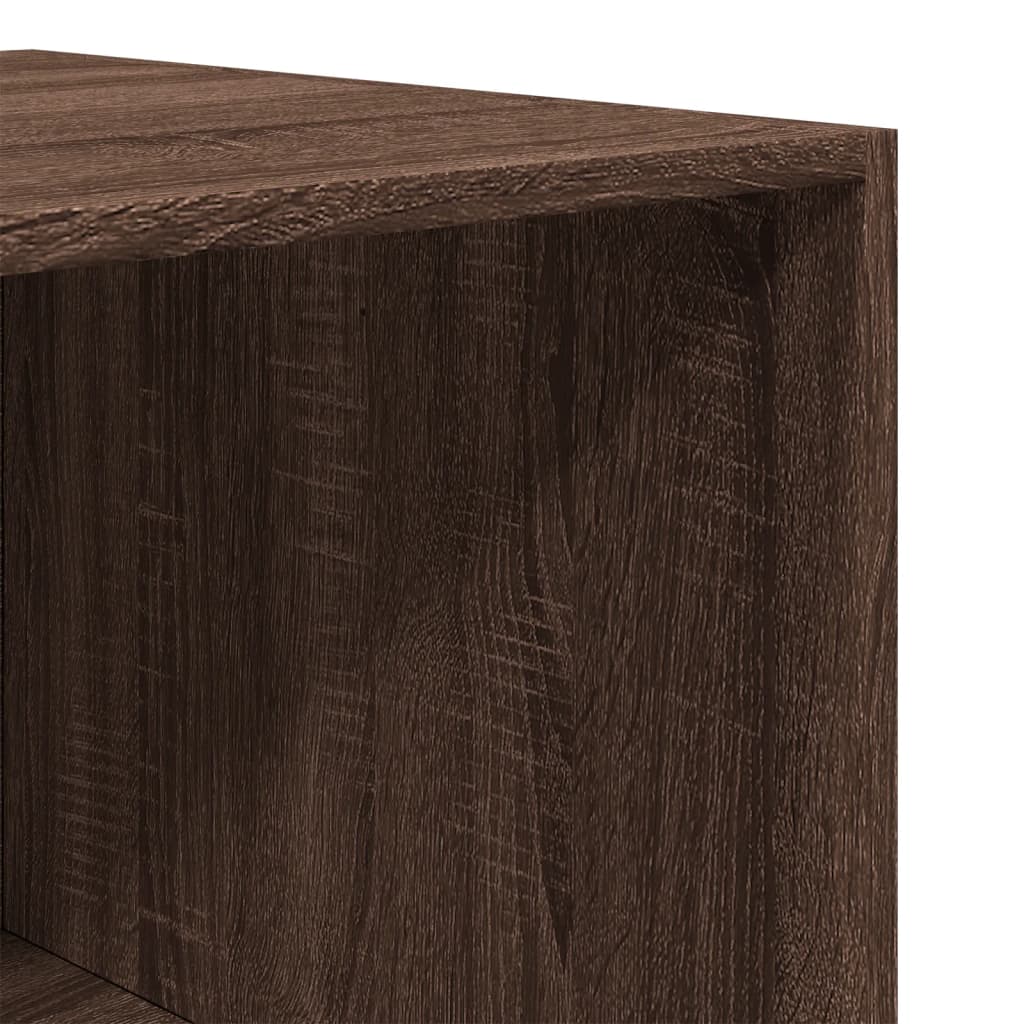 vidaXL Ντουλάπα Καφέ Δρυς 100x50x200 εκ. από Επεξεργασμένο Ξύλο