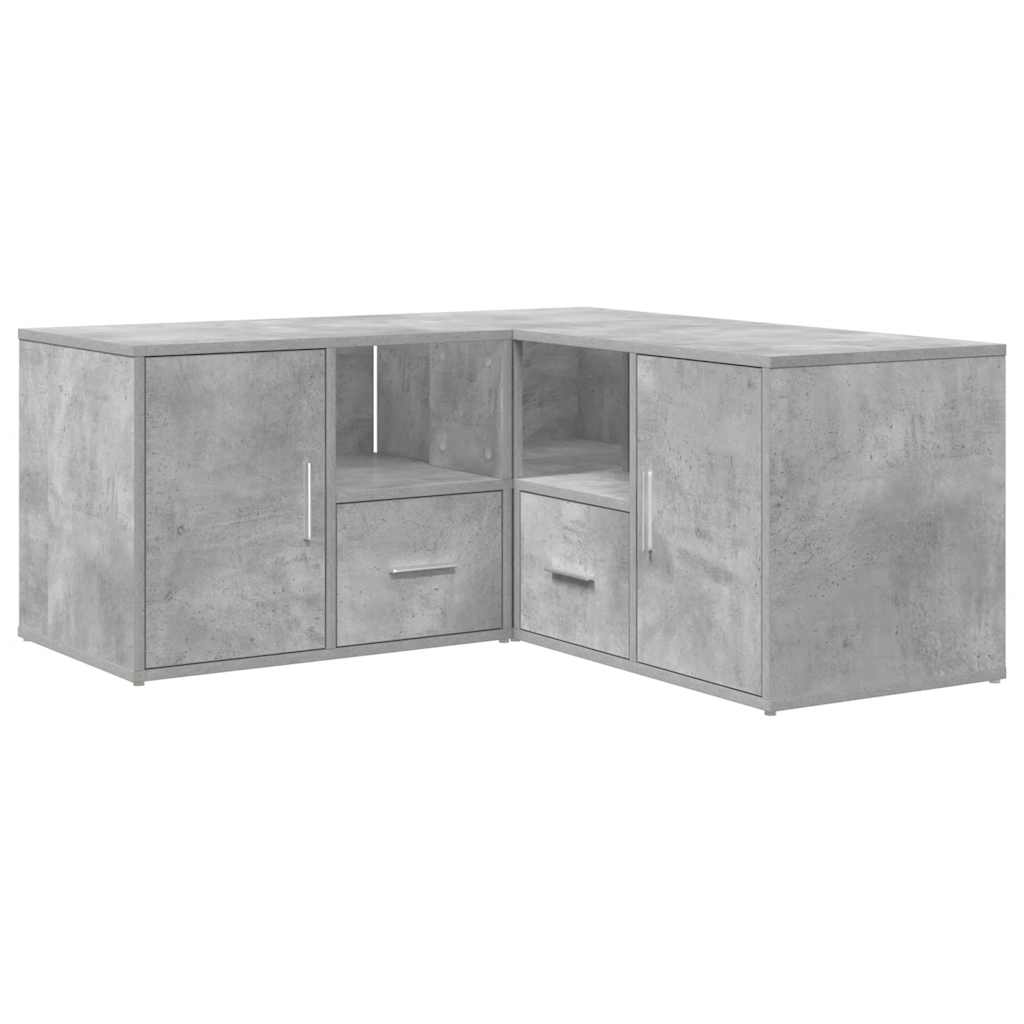 vidaXL Ντουλάπι Γωνιακό Γκρι Σκυροδέματος 160x40x45εκ. Επεξ. Ξύλο