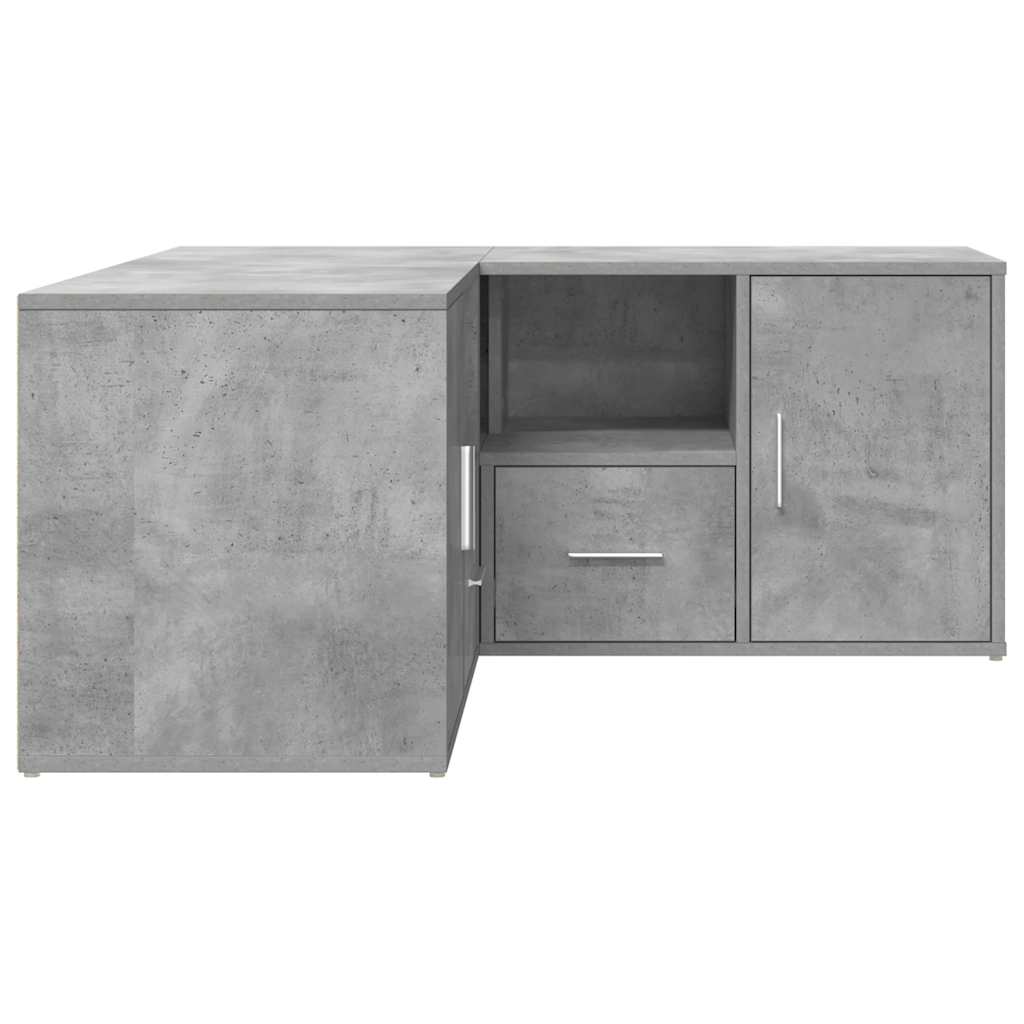 vidaXL Ντουλάπι Γωνιακό Γκρι Σκυροδέματος 160x40x45εκ. Επεξ. Ξύλο