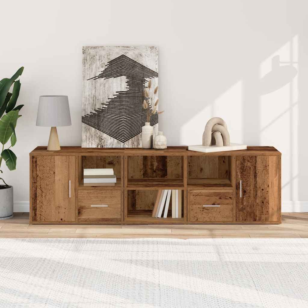 vidaXL Ντουλάπι Γωνιακό Όψη Παλαιού Ξύλου 160x40x45 εκ. από Επεξ. Ξύλο