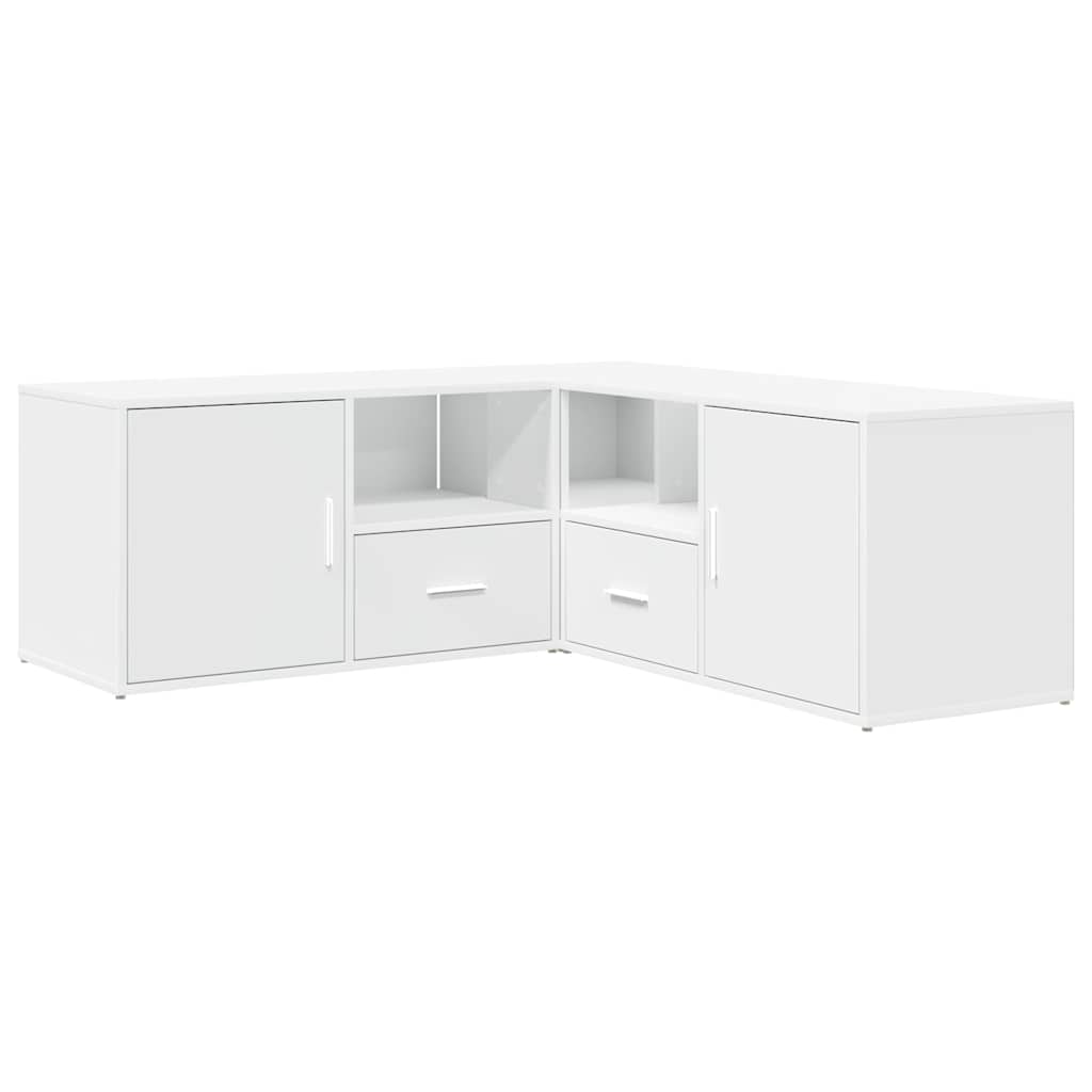 vidaXL Ντουλάπι Γωνιακό Λευκό 200x40x45 εκ. από Επεξ. Ξύλο