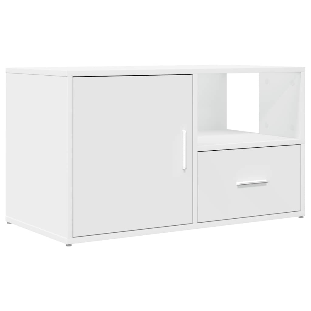 vidaXL Ντουλάπι Γωνιακό Λευκό 200x40x45 εκ. από Επεξ. Ξύλο