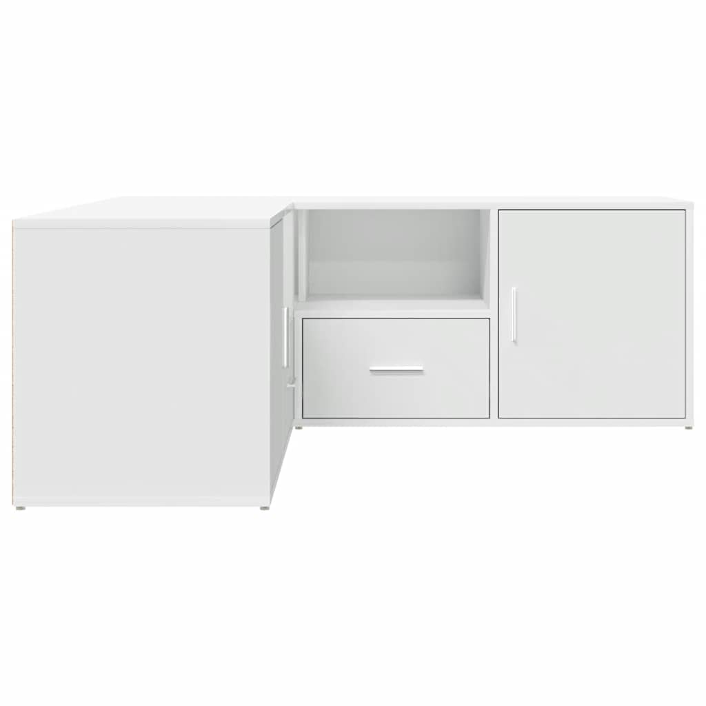 vidaXL Ντουλάπι Γωνιακό Λευκό 200x40x45 εκ. από Επεξ. Ξύλο