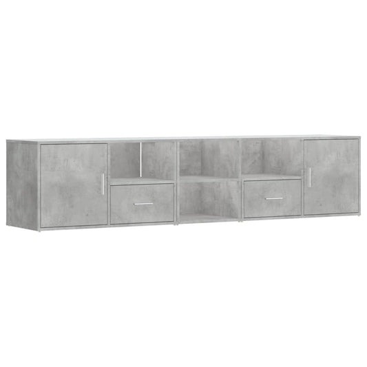 vidaXL Ντουλάπι Γωνιακό Γκρι Σκυροδέματος 200x40x45εκ. από Επεξ. Ξύλο