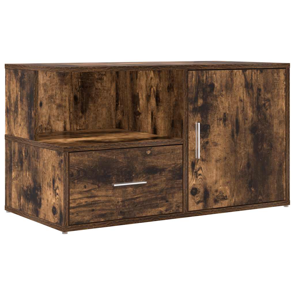 vidaXL Γωνιακό Έπιπλο Καπνιστή δρυς 200x40x45 εκ. από Επεξεργ. Ξύλο
