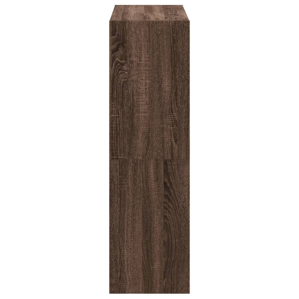 vidaXL Βιβλιοθήκη Καφέ Δρυς 102x32x108 εκ. από Επεξεργασμένο Ξύλο