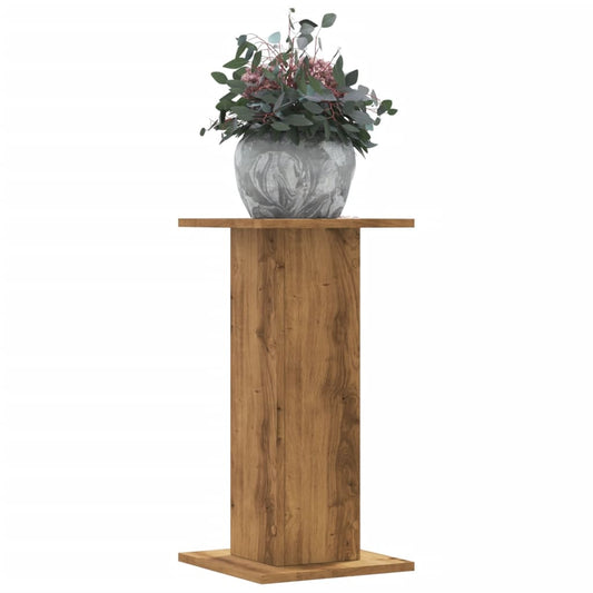 vidaXL Βάσεις Φυτών 2 τεμ. Αρτισιανή Δρυς 30x30x60 εκ. Επεξ. Ξύλο