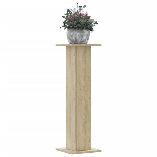 vidaXL Βάσεις Φυτών 2 Τεμ. Sonoma Δρυς 30x30x95 εκ. Επεξεργασμένο Ξύλο
