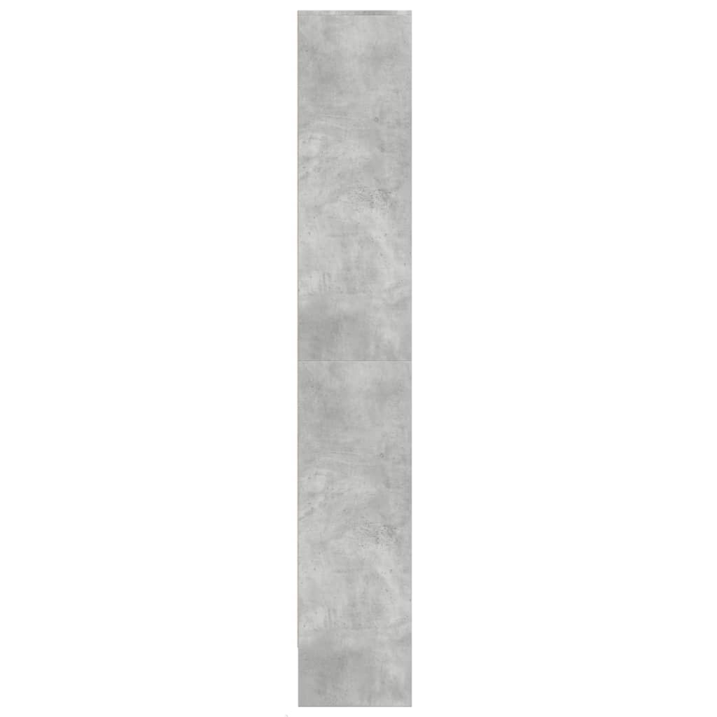 vidaXL Ντουλάπι με LED Γκρι 69x32,5x200 εκ. από Επεξεργασμένο Ξύλο