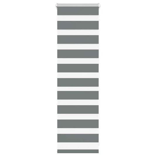 vidaXL Zebra Blind Σκούρο γκρι 40x100 cm Πλάτος υφάσματος 35,9 cm