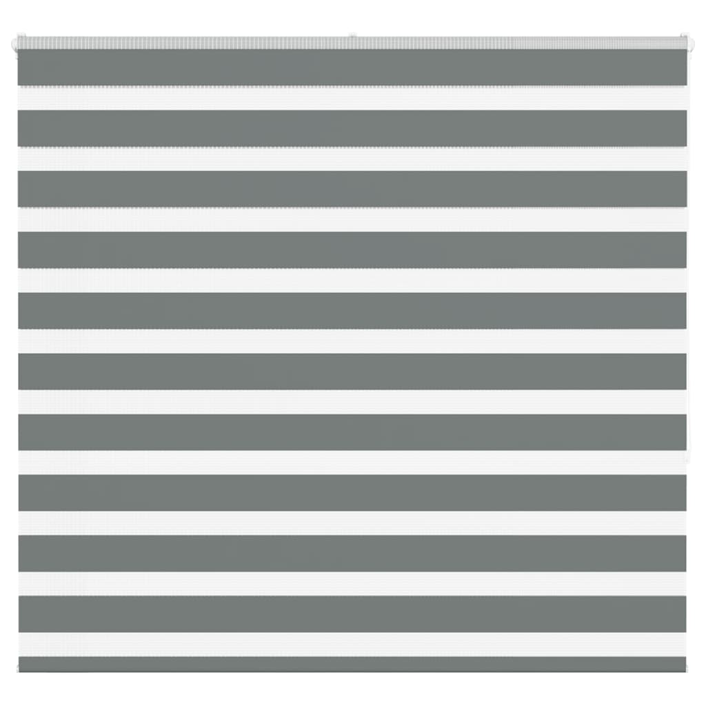 vidaXL Ζέβρα τυφλή Σκούρο Γκρι Πλάτος υφάσματος 160,9 εκ. Πολυεστέρας