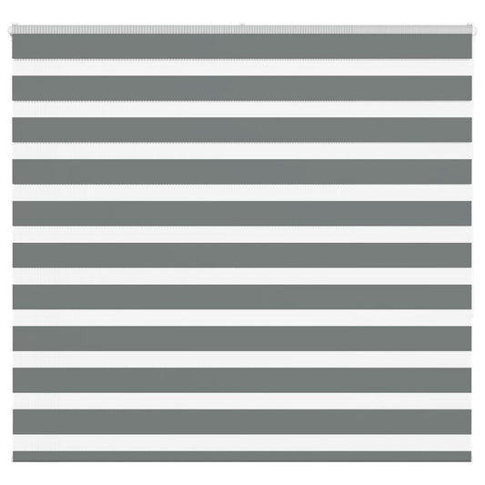 vidaXL Ζέβρα τυφλή Σκούρο Γκρι Πλάτος υφάσματος 160,9 εκ. Πολυεστέρας