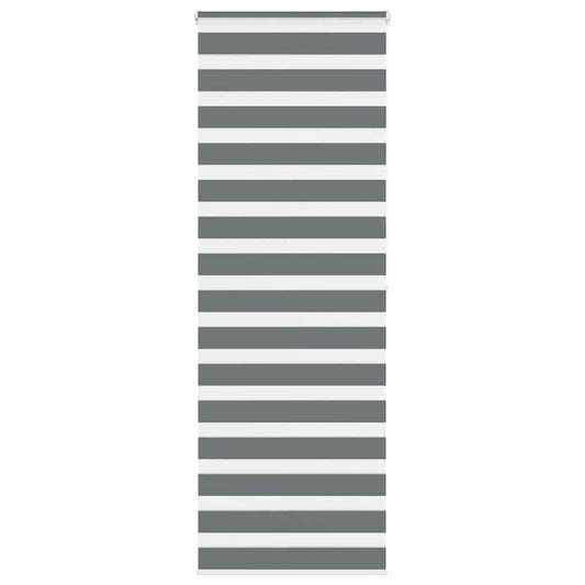 vidaXL Ζέβρα τυφλή Σκούρο Γκρι Πλάτος υφάσματος 85,9 εκ. Πολυεστέρας