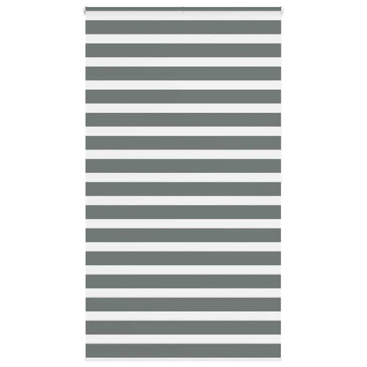 vidaXL Ζέβρα τυφλή Σκούρο Γκρι Πλάτος υφάσματος 115,9 εκ. Πολυεστέρας