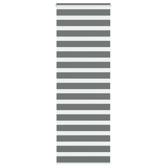 vidaXL Ζέβρα τυφλή Σκούρο Γκρι Πλάτος υφάσματος 65,9 εκ. Πολυεστέρας