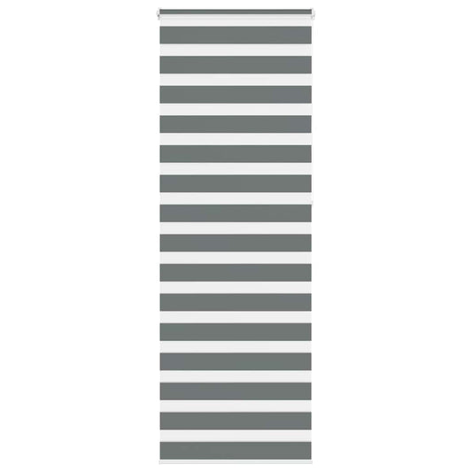 vidaXL Ζέβρα τυφλή Σκούρο Γκρι Πλάτος υφάσματος 70,9 εκ. Πολυεστέρας