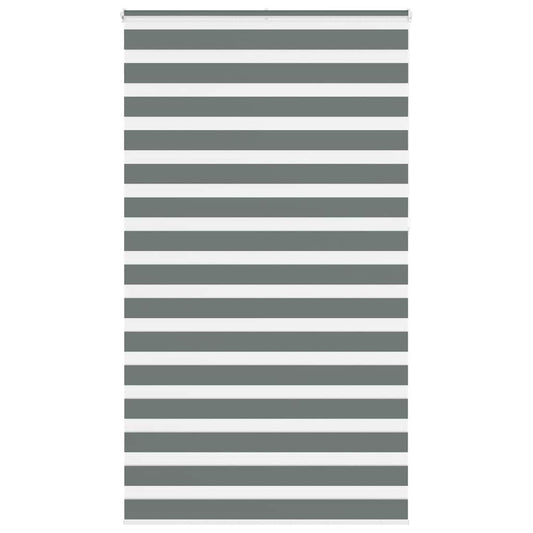 vidaXL Ζέβρα τυφλή Σκούρο Γκρι Πλάτος υφάσματος 115,9 εκ. Πολυεστέρας