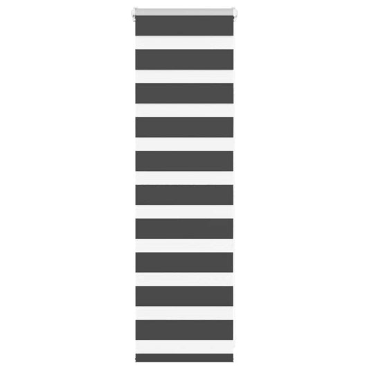 vidaXL Ζέβρα τυφλή Μαύρο Πλάτος υφάσματος 35,9 εκ. Πολυεστέρας