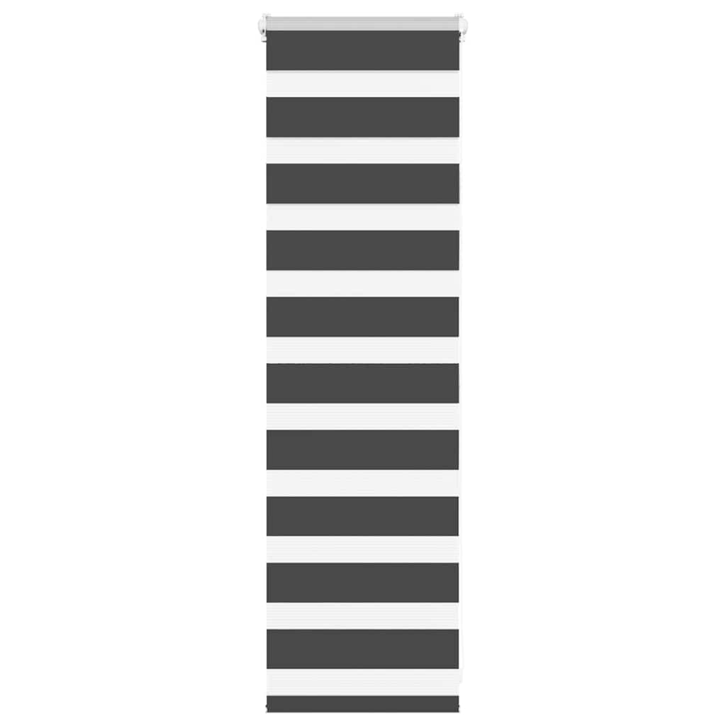 vidaXL Ζέβρα τυφλή Μαύρο Πλάτος υφάσματος 45,9 εκ. Πολυεστέρας