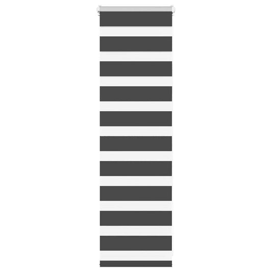 vidaXL Ζέβρα τυφλή Μαύρο Πλάτος υφάσματος 45,9 εκ. Πολυεστέρας