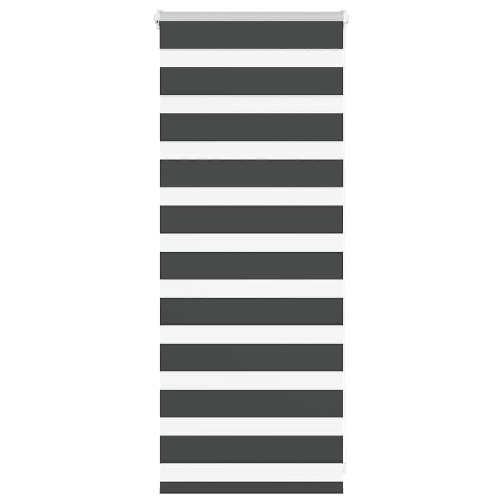 vidaXL Ζέβρα τυφλή Μαύρο Πλάτος υφάσματος 55,9 εκ. Πολυεστέρας