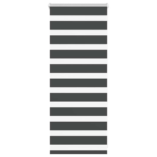 vidaXL Ζέβρα τυφλή Μαύρο Πλάτος υφάσματος 55,9 εκ. Πολυεστέρας