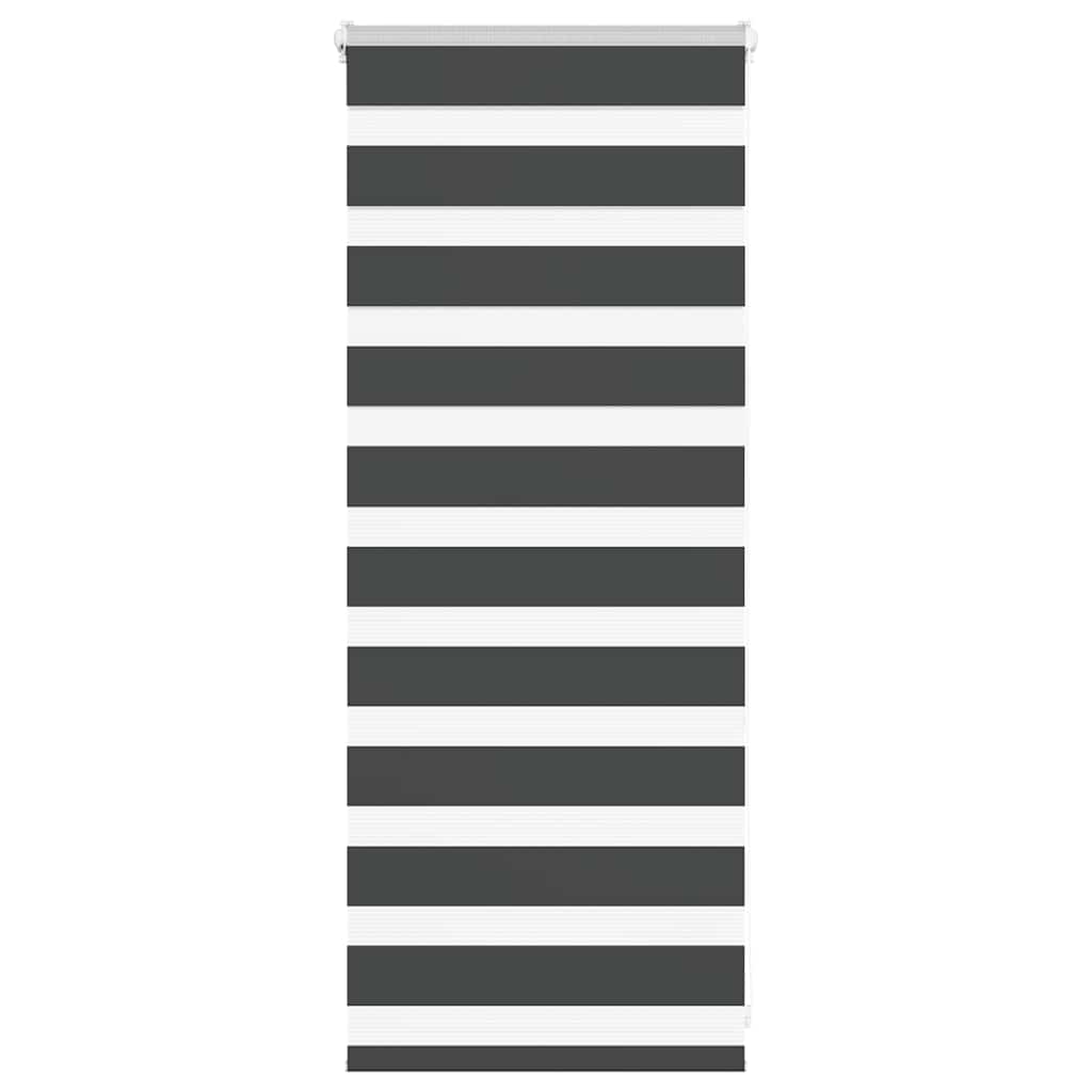 vidaXL Ζέβρα τυφλή Μαύρο Πλάτος υφάσματος 60,9 εκ. Πολυεστέρας