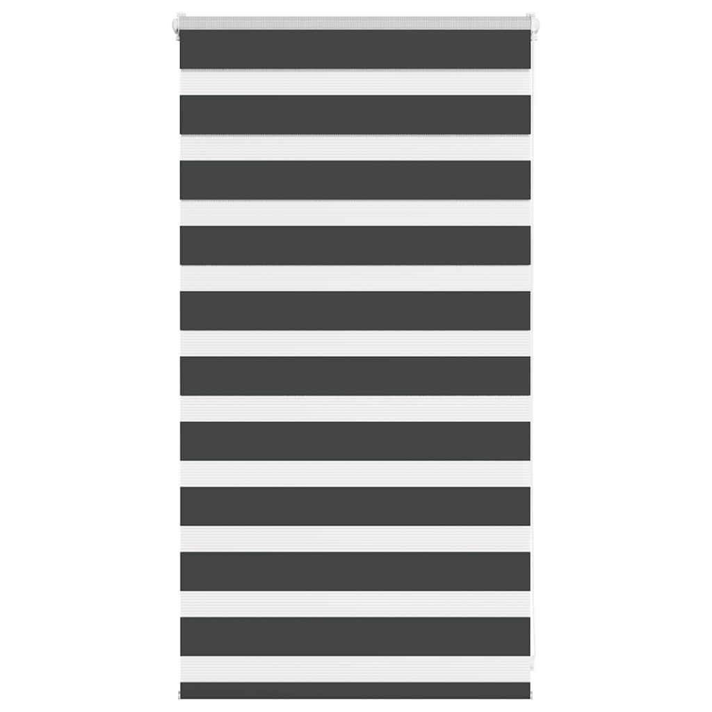 vidaXL Ζέβρα τυφλή Μαύρο Πλάτος υφάσματος 70,9 εκ. Πολυεστέρας