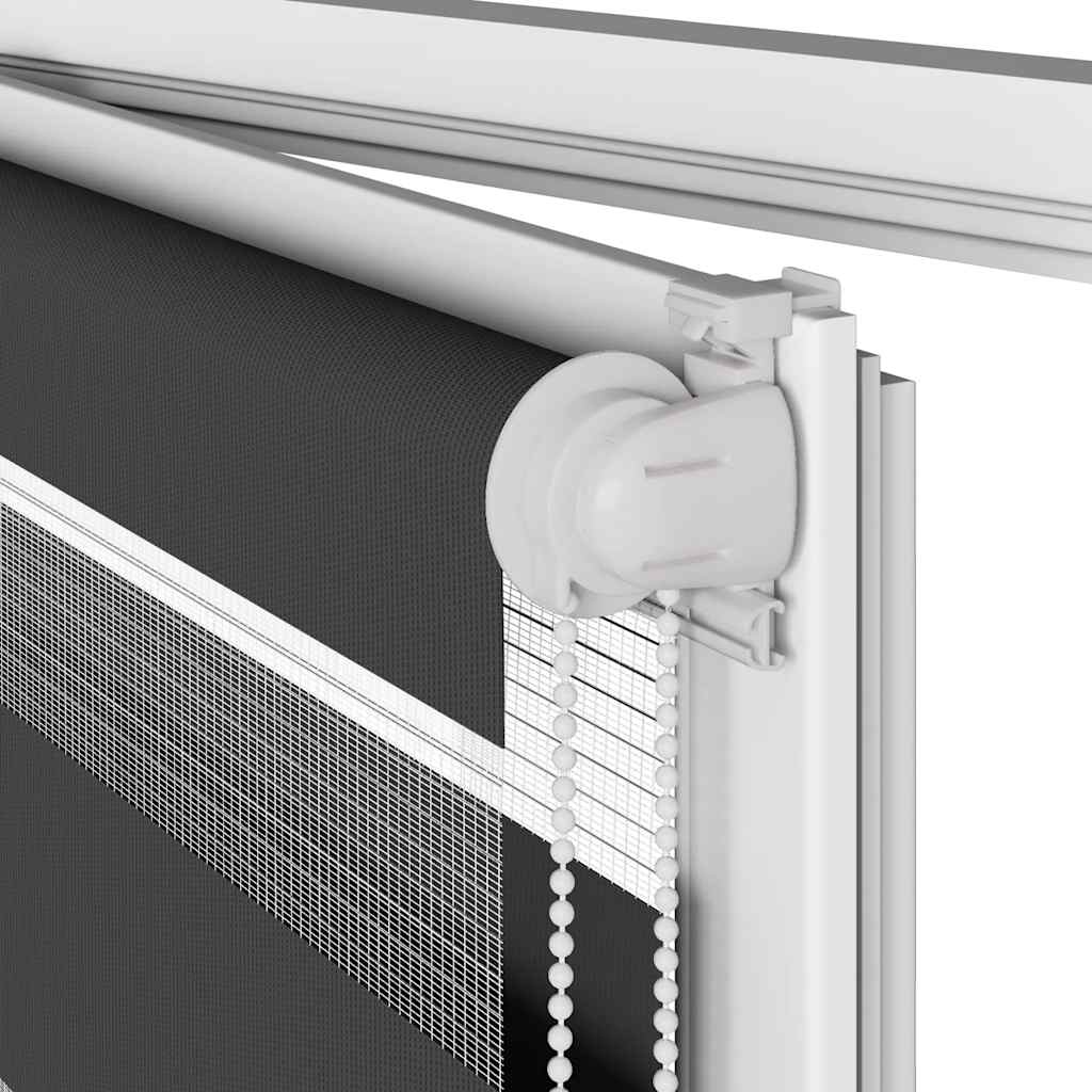 vidaXL Ζέβρα τυφλή Μαύρο Πλάτος υφάσματος 70,9 εκ. Πολυεστέρας