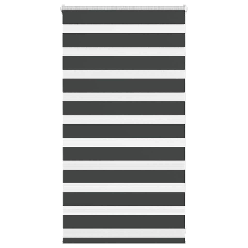 vidaXL Ζέβρα τυφλή Μαύρο Πλάτος υφάσματος 85,9 εκ. Πολυεστέρας