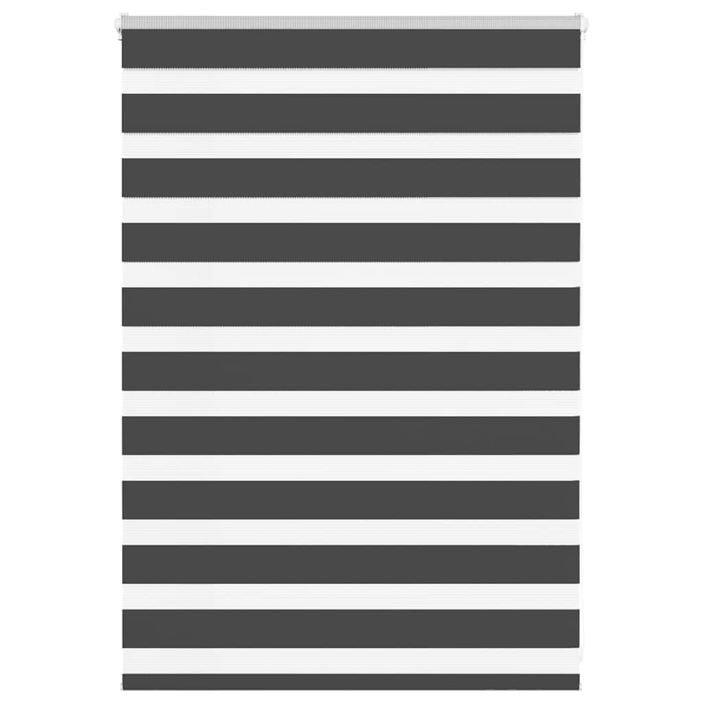 vidaXL Ζέβρα τυφλή Μαύρο Πλάτος υφάσματος 90,9 εκ. Πολυεστέρας