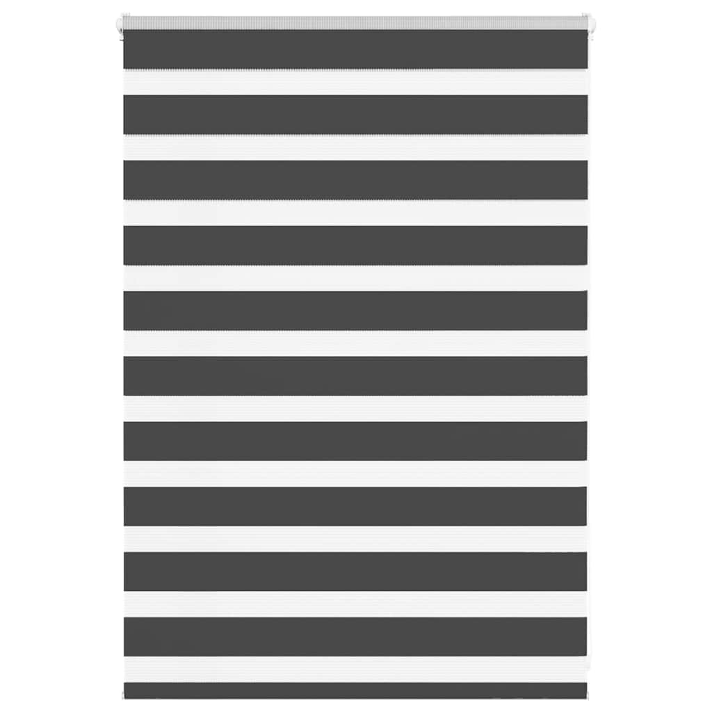 vidaXL Ζέβρα τυφλή Μαύρο Πλάτος υφάσματος 100,9 εκ. Πολυεστέρας