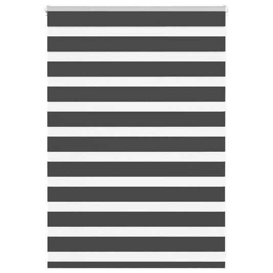 vidaXL Ζέβρα τυφλή Μαύρο Πλάτος υφάσματος 100,9 εκ. Πολυεστέρας