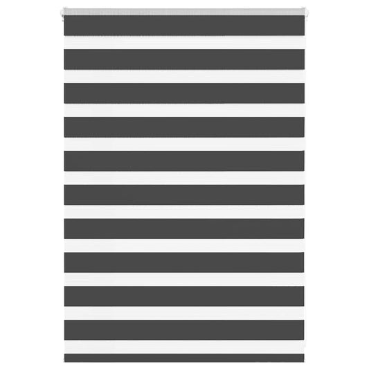 vidaXL Ζέβρα τυφλή Μαύρο Πλάτος υφάσματος 110,9 εκ. Πολυεστέρας