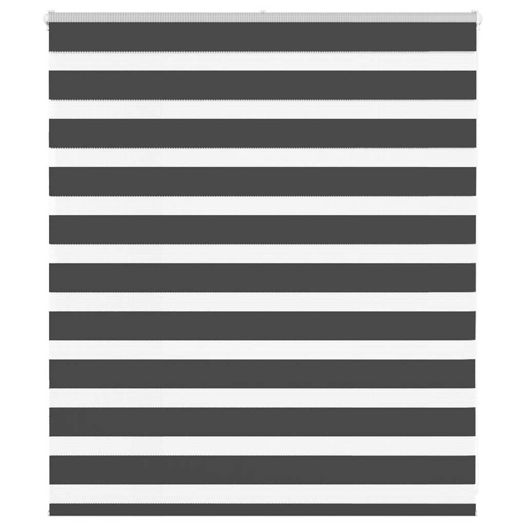 vidaXL Ζέβρα τυφλή Μαύρο Πλάτος υφάσματος 115,9 εκ. Πολυεστέρας