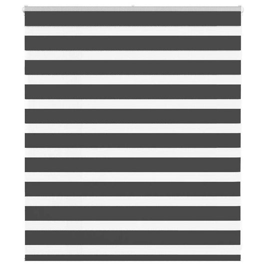 vidaXL Ζέβρα τυφλή Μαύρο Πλάτος υφάσματος 115,9 εκ. Πολυεστέρας