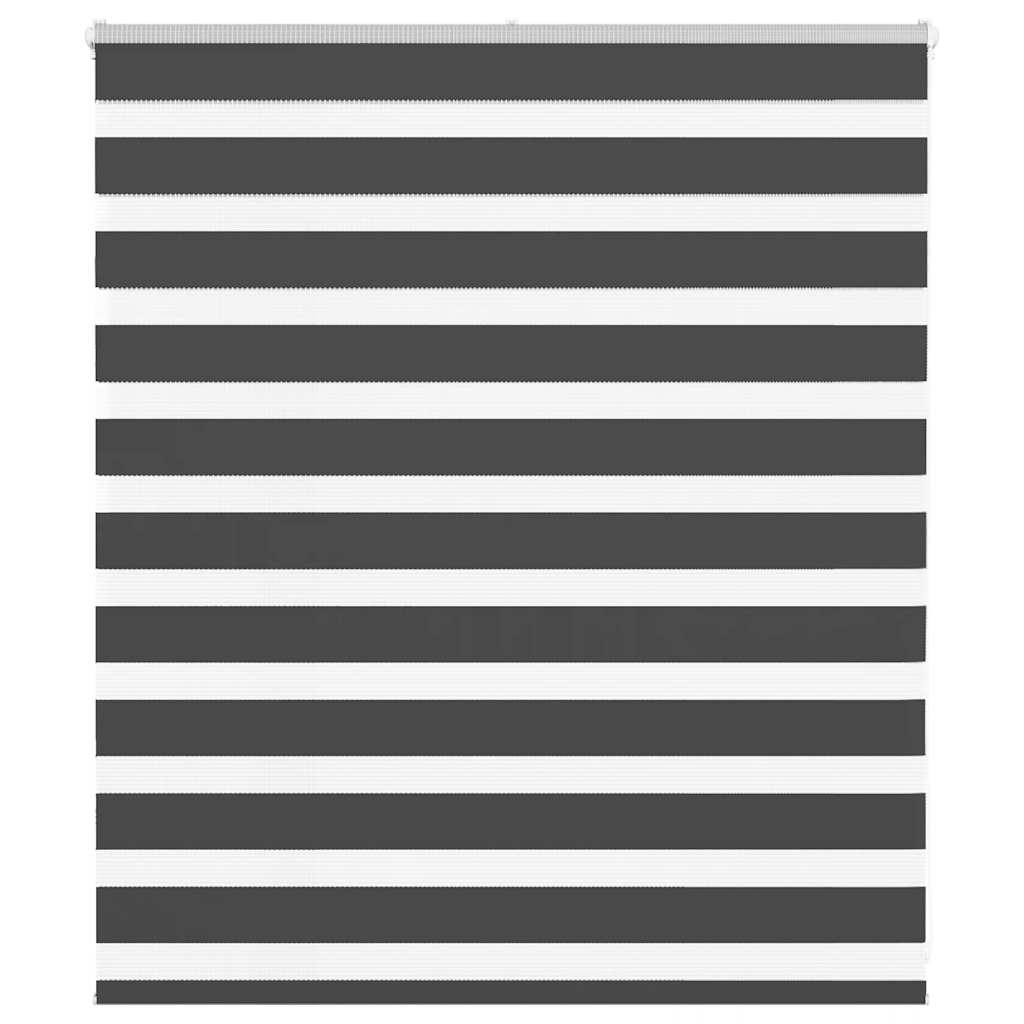 vidaXL Ζέβρα τυφλή Μαύρο Πλάτος υφάσματος 120,9 εκ. Πολυεστέρας