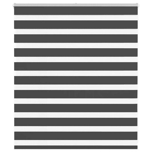 vidaXL Ζέβρα τυφλή Μαύρο Πλάτος υφάσματος 120,9 εκ. Πολυεστέρας