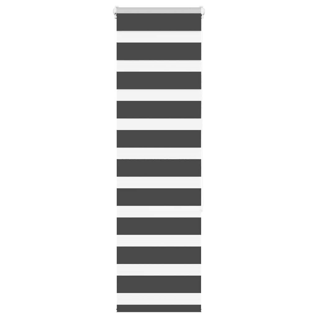 vidaXL Ζέβρα τυφλή Μαύρο Πλάτος υφάσματος 35,9 εκ. Πολυεστέρας