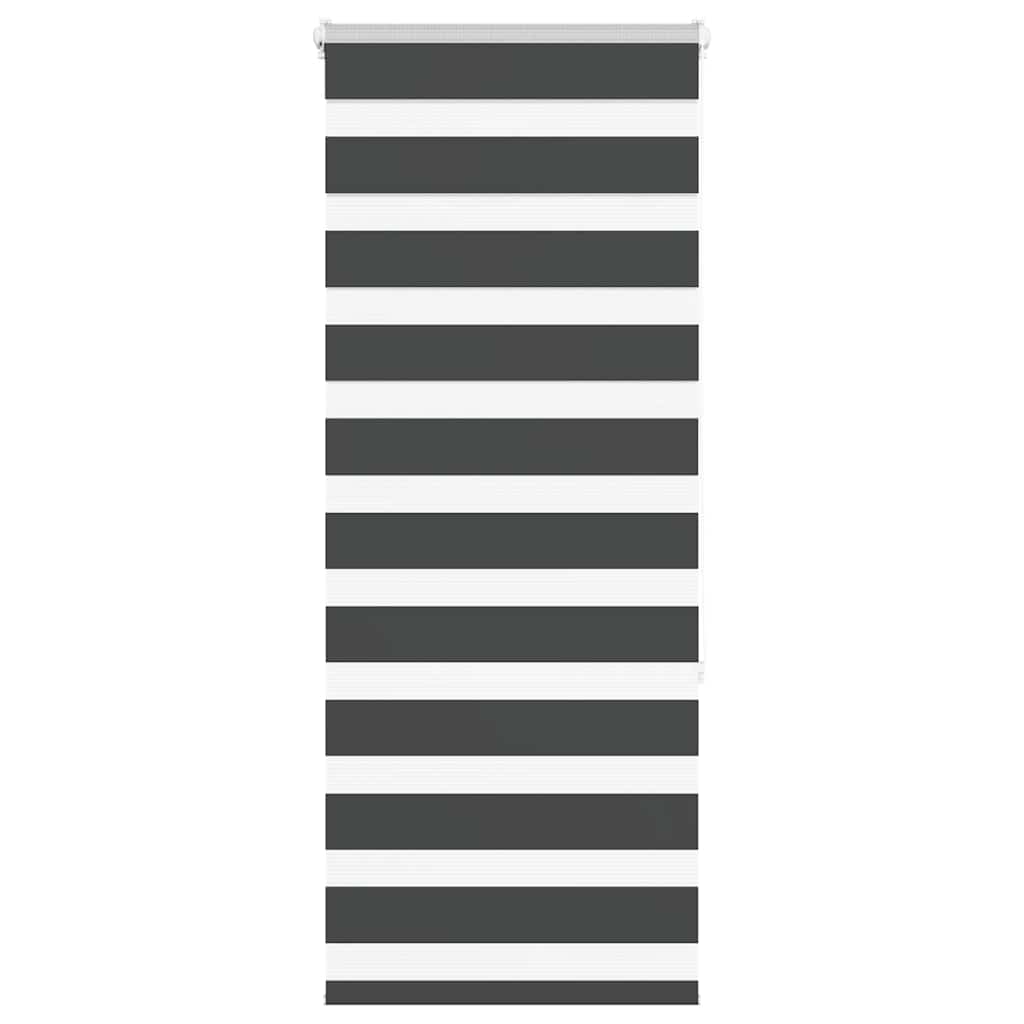 vidaXL Ζέβρα τυφλή Μαύρο Πλάτος υφάσματος 55,9 εκ. Πολυεστέρας