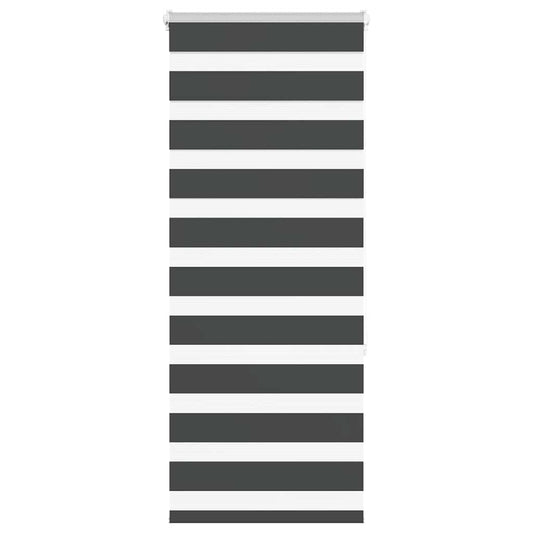 vidaXL Ζέβρα τυφλή Μαύρο Πλάτος υφάσματος 55,9 εκ. Πολυεστέρας