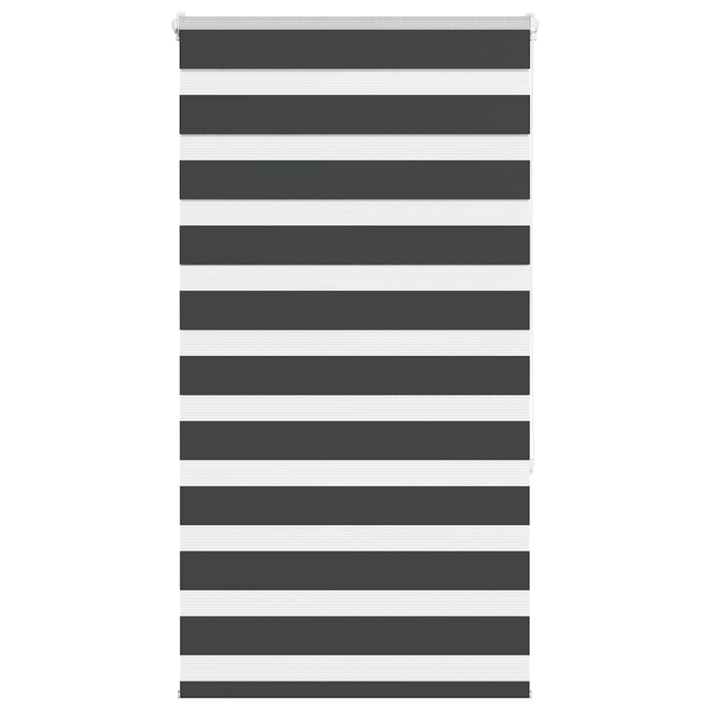 vidaXL Ζέβρα τυφλή Μαύρο Πλάτος υφάσματος 65,9 εκ. Πολυεστέρας