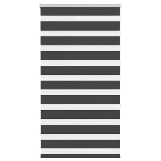 vidaXL Ζέβρα τυφλή Μαύρο Πλάτος υφάσματος 65,9 εκ. Πολυεστέρας